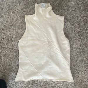Armani Collezioni Cream Sleeveless Top
